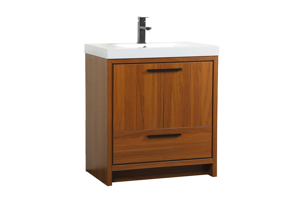 Elegant Lighting VF46030MTK Bathroom Vanity Set, Teak