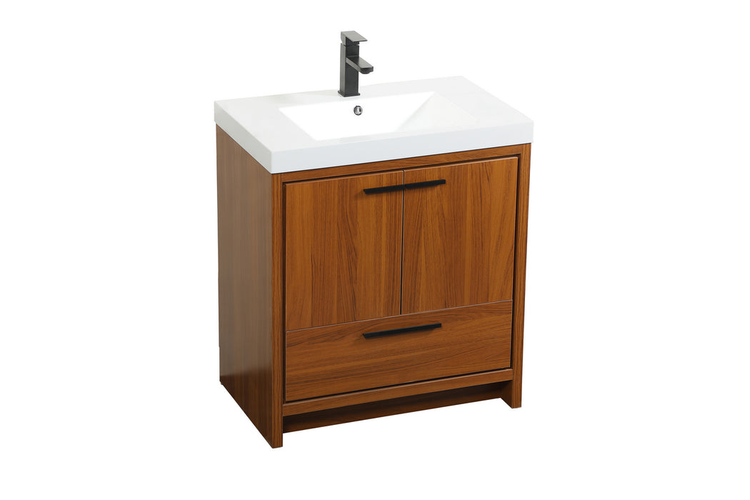 Elegant Lighting VF46030MTK Bathroom Vanity Set, Teak