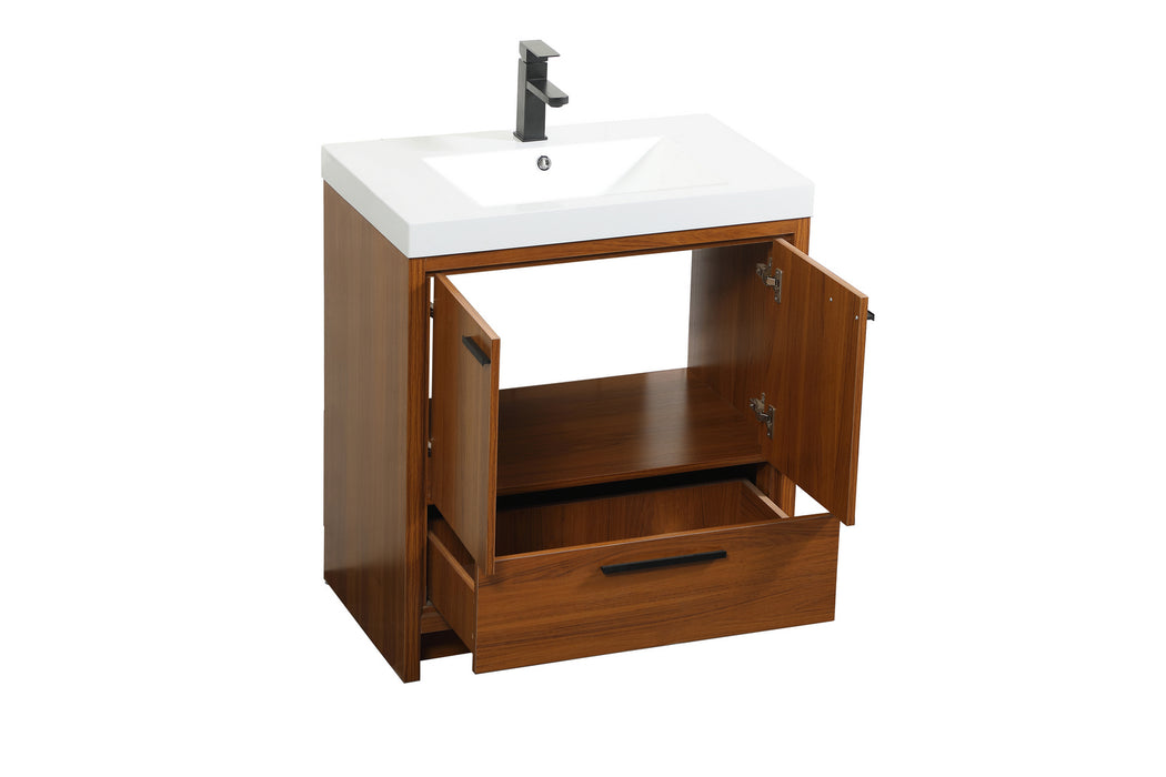 Elegant Lighting VF46030MTK Bathroom Vanity Set, Teak