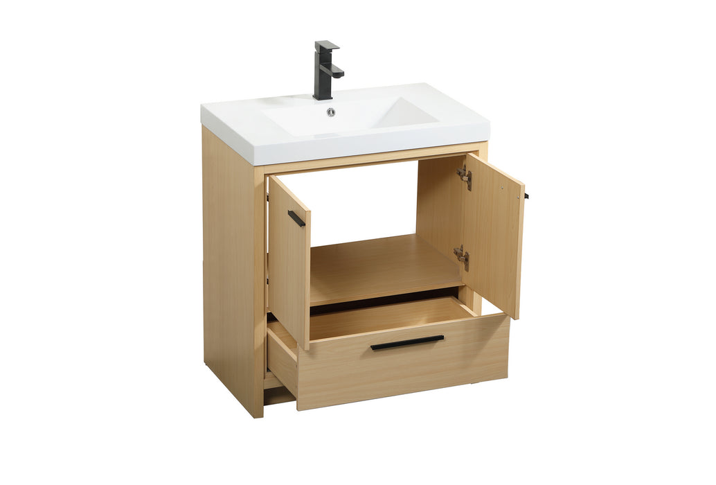 Elegant Lighting VF46030MMP Bathroom Vanity Set, Maple