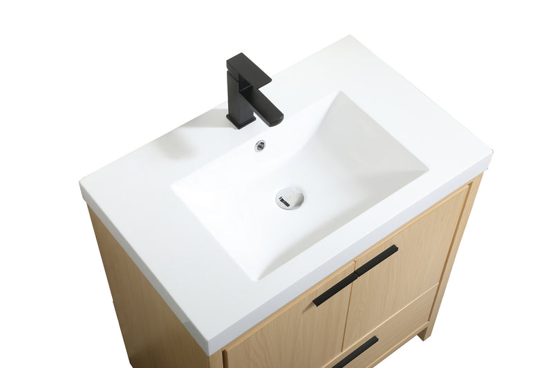 Elegant Lighting VF46030MMP Bathroom Vanity Set, Maple