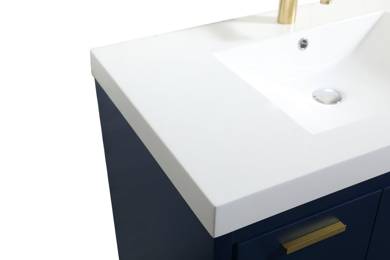 Elegant Lighting VF46036MBL Bathroom Vanity Set, Blue