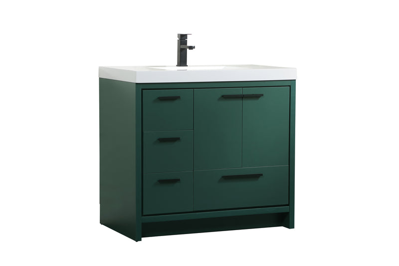 Elegant Lighting VF46036MGN Bathroom Vanity Set, Green