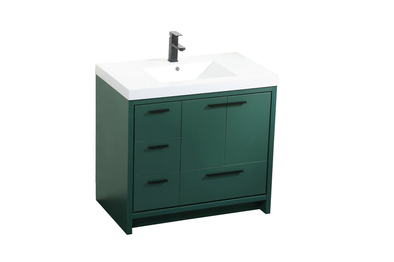 Elegant Lighting VF46036MGN Bathroom Vanity Set, Green