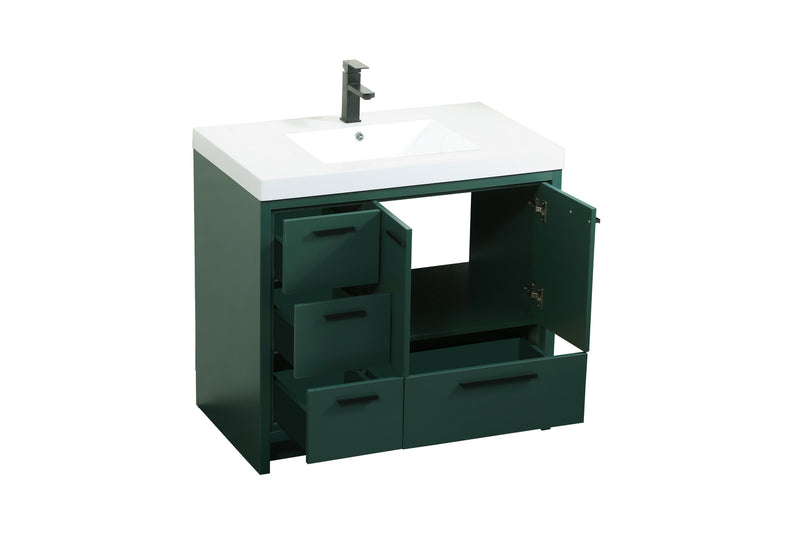 Elegant Lighting VF46036MGN Bathroom Vanity Set, Green