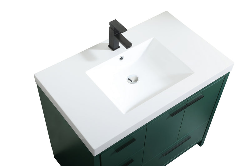 Elegant Lighting VF46036MGN Bathroom Vanity Set, Green