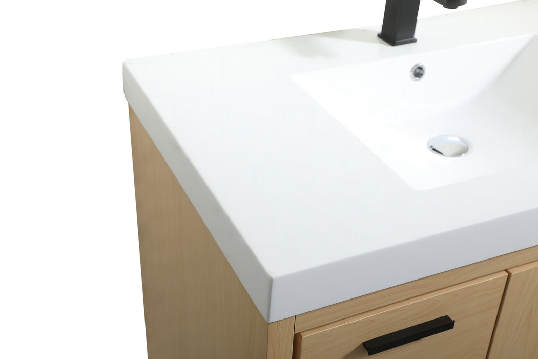 Elegant Lighting VF46036MMP Bathroom Vanity Set, Maple