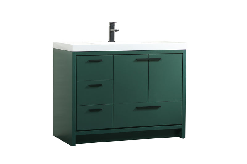 Elegant Lighting VF46042MGN Bathroom Vanity Set, Green