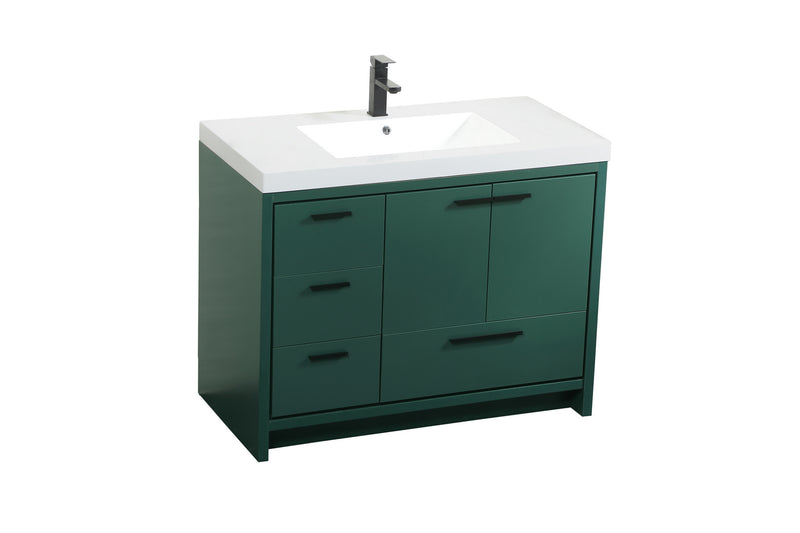 Elegant Lighting VF46042MGN Bathroom Vanity Set, Green