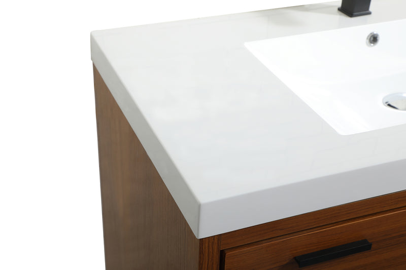 Elegant Lighting VF46042MTK Bathroom Vanity Set, Teak
