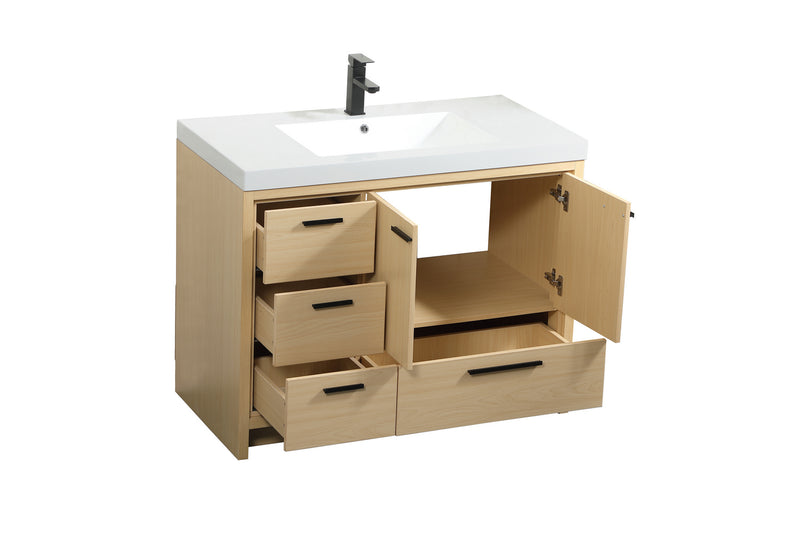 Elegant Lighting VF46042MMP Bathroom Vanity Set, Maple