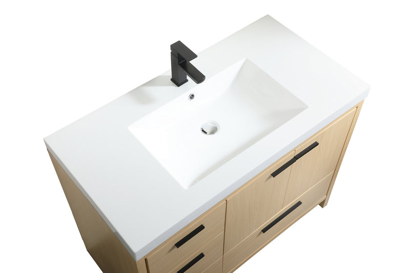 Elegant Lighting VF46042MMP Bathroom Vanity Set, Maple