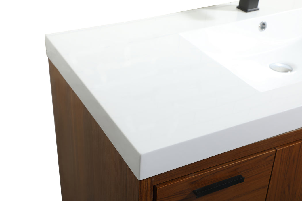 Elegant Lighting VF46048MTK Bathroom Vanity Set, Teak