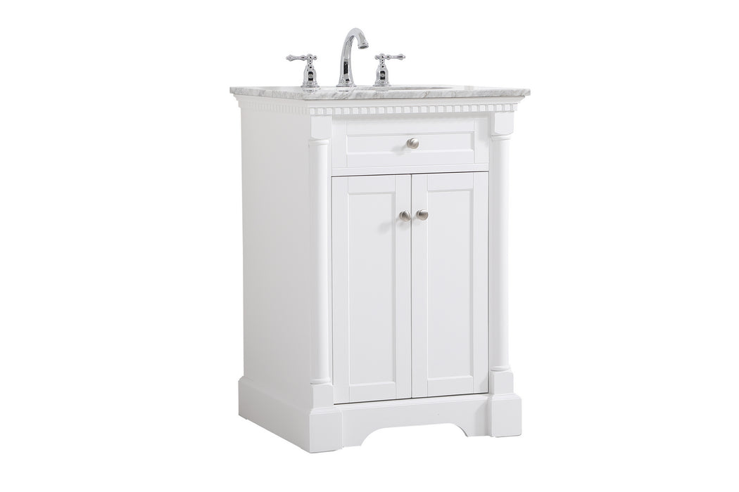Elegant Lighting VF53024WH Bathroom Vanity Set, White