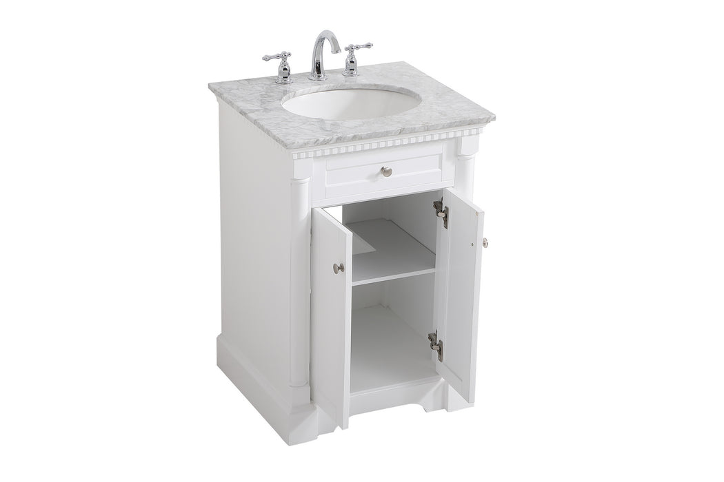 Elegant Lighting VF53024WH Bathroom Vanity Set, White