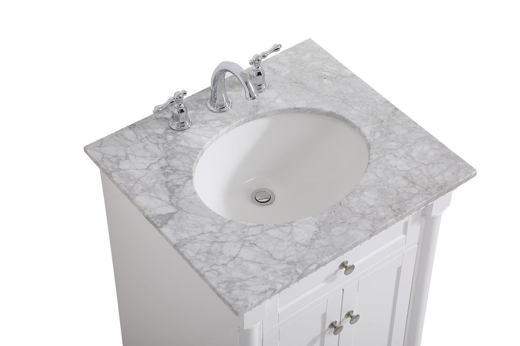 Elegant Lighting VF53024WH Bathroom Vanity Set, White