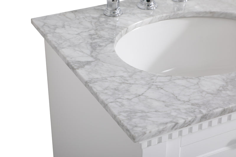Elegant Lighting VF53024WH Bathroom Vanity Set, White