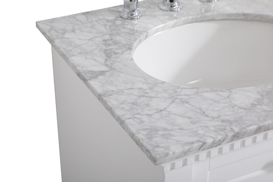 Elegant Lighting VF53024WH Bathroom Vanity Set, White