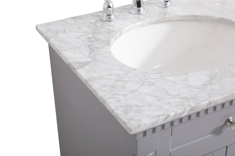 Elegant Lighting VF53024GR Bathroom Vanity Set, Grey