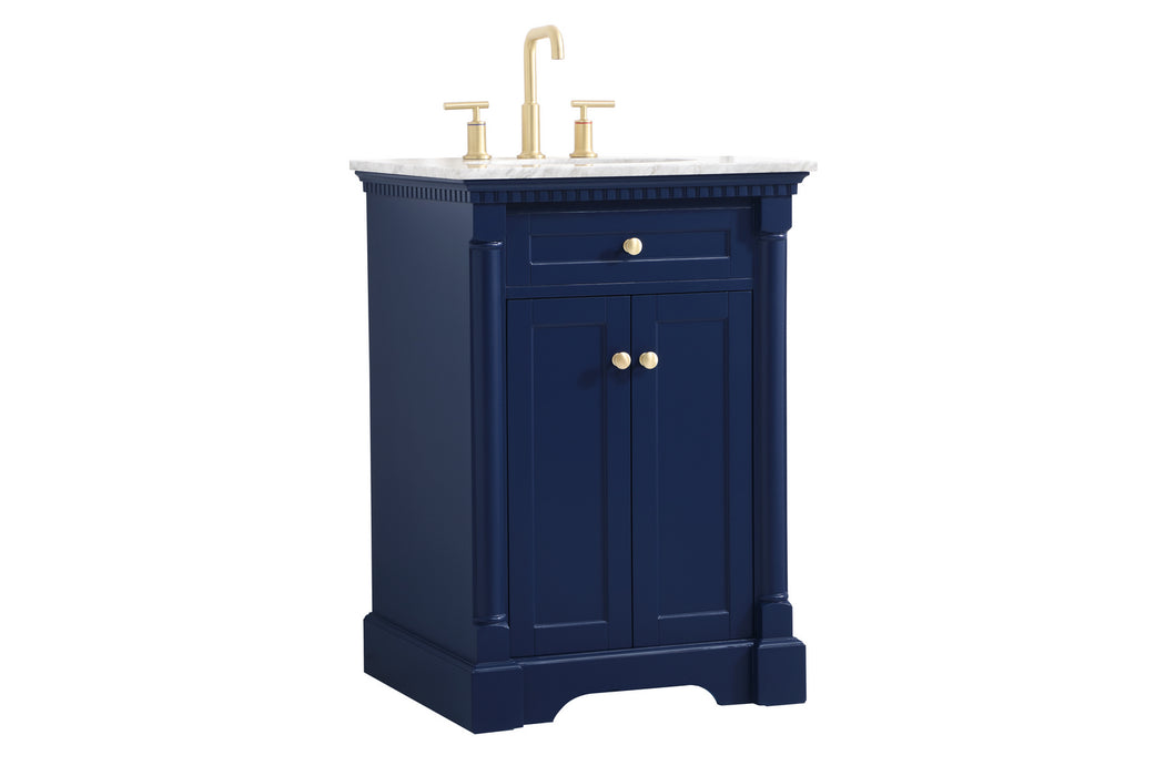 Elegant Lighting VF53024BL Bathroom Vanity Set, Blue