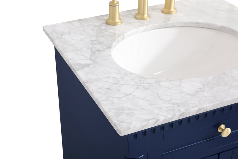 Elegant Lighting VF53024BL Bathroom Vanity Set, Blue