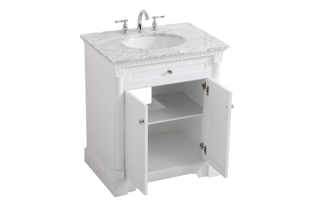 Elegant Lighting VF53030WH Bathroom Vanity Set, White