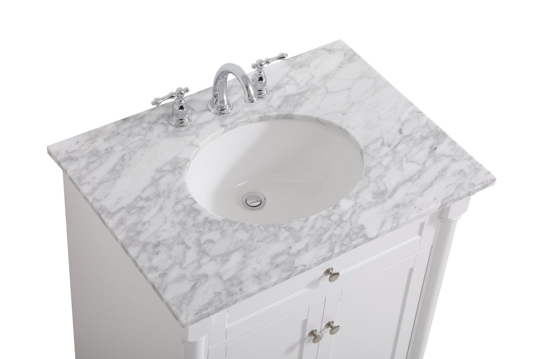 Elegant Lighting VF53030WH Bathroom Vanity Set, White