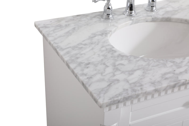 Elegant Lighting VF53030WH Bathroom Vanity Set, White