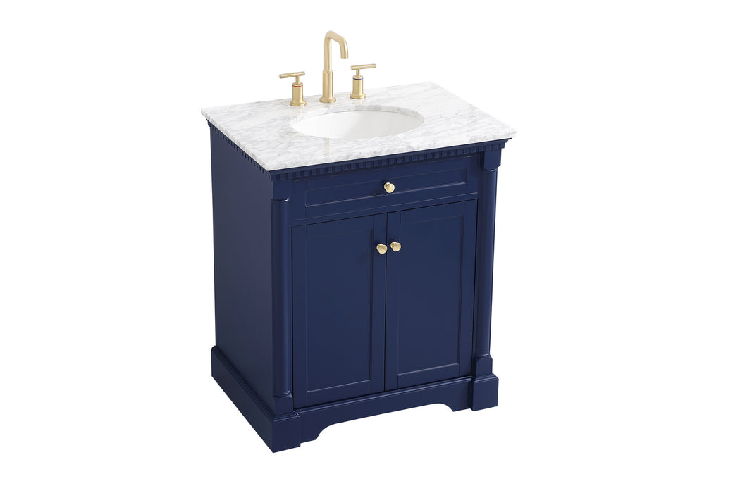 Elegant Lighting VF53030BL Bathroom Vanity Set, Blue