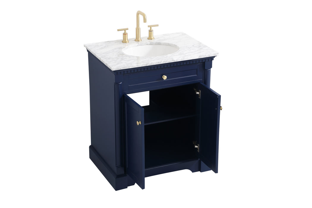 Elegant Lighting VF53030BL Bathroom Vanity Set, Blue