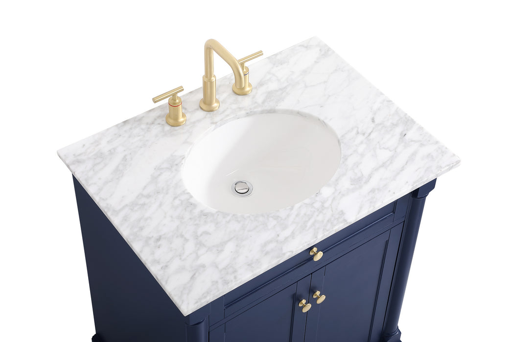 Elegant Lighting VF53030BL Bathroom Vanity Set, Blue