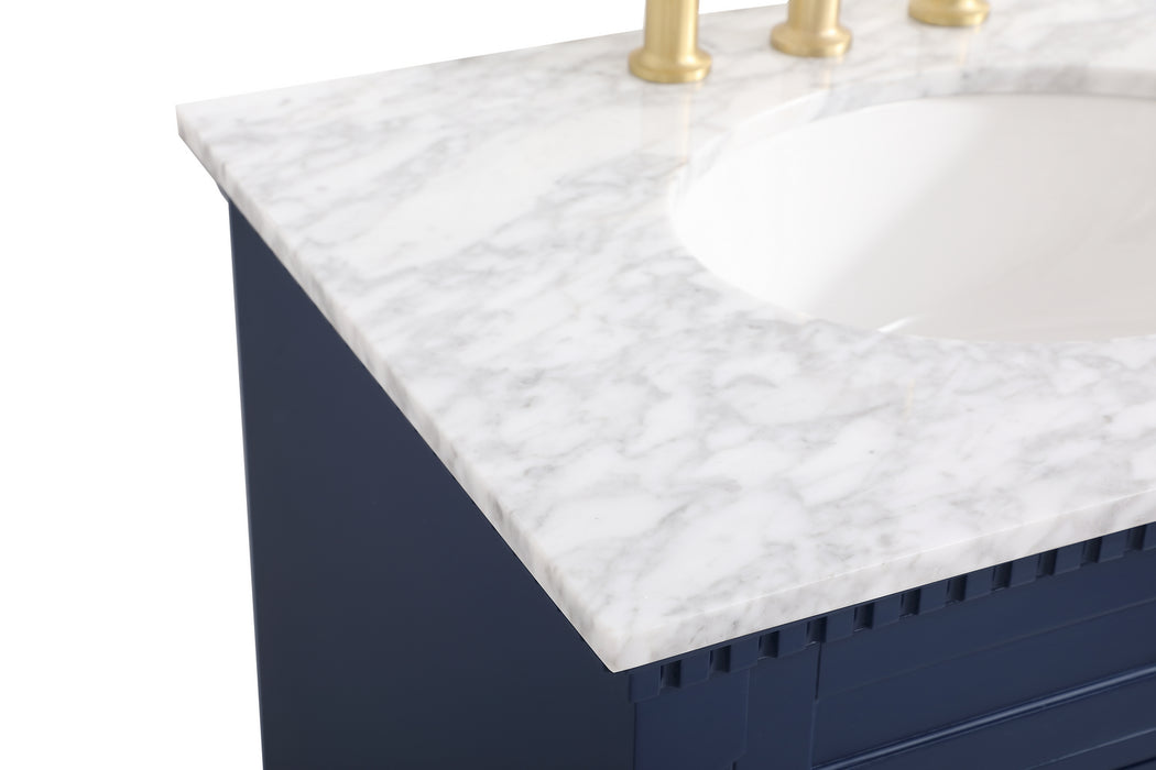 Elegant Lighting VF53030BL Bathroom Vanity Set, Blue