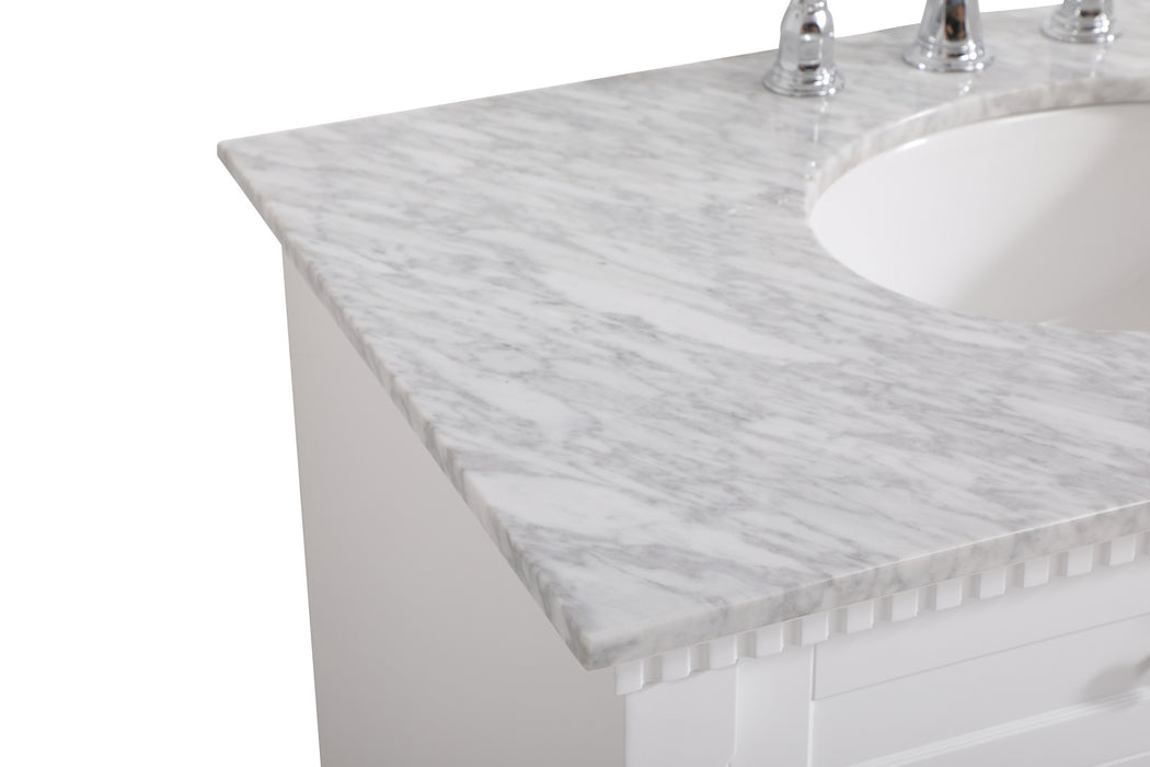 Elegant Lighting VF53036WH Bathroom Vanity Set, White