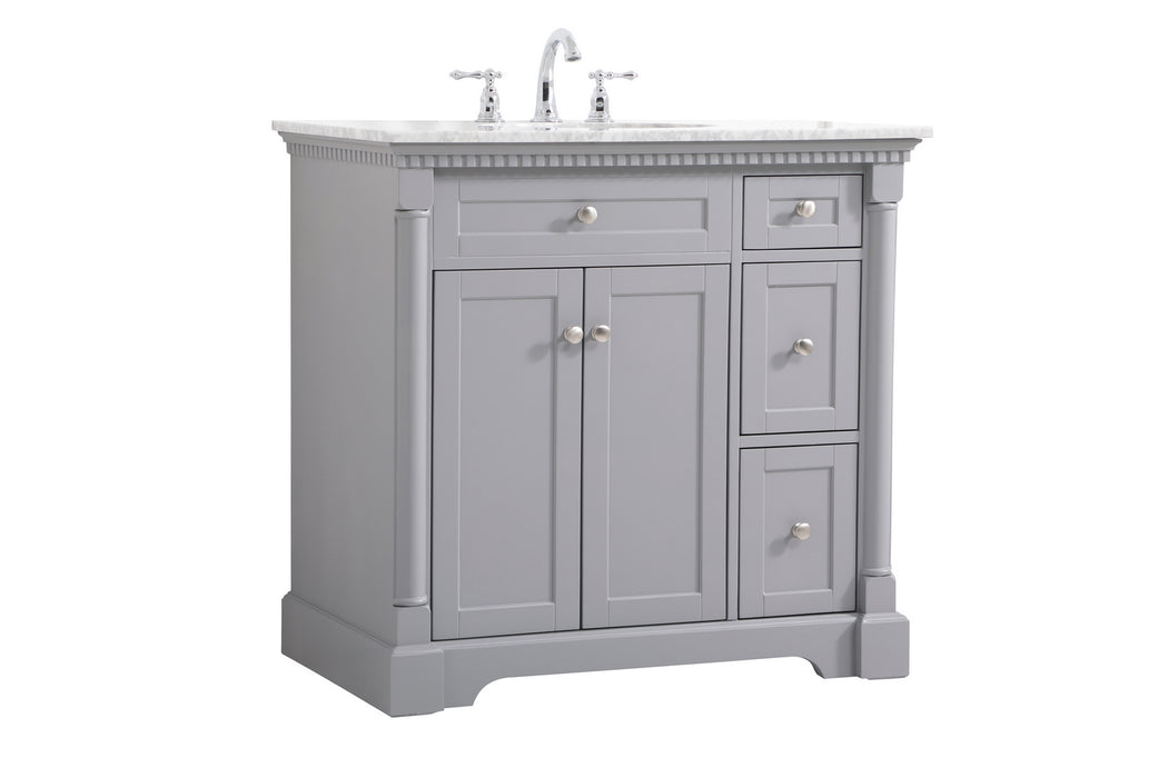 Elegant Lighting VF53036GR Bathroom Vanity Set, Grey