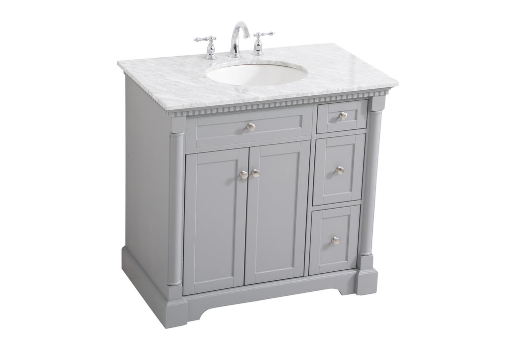Elegant Lighting VF53036GR Bathroom Vanity Set, Grey