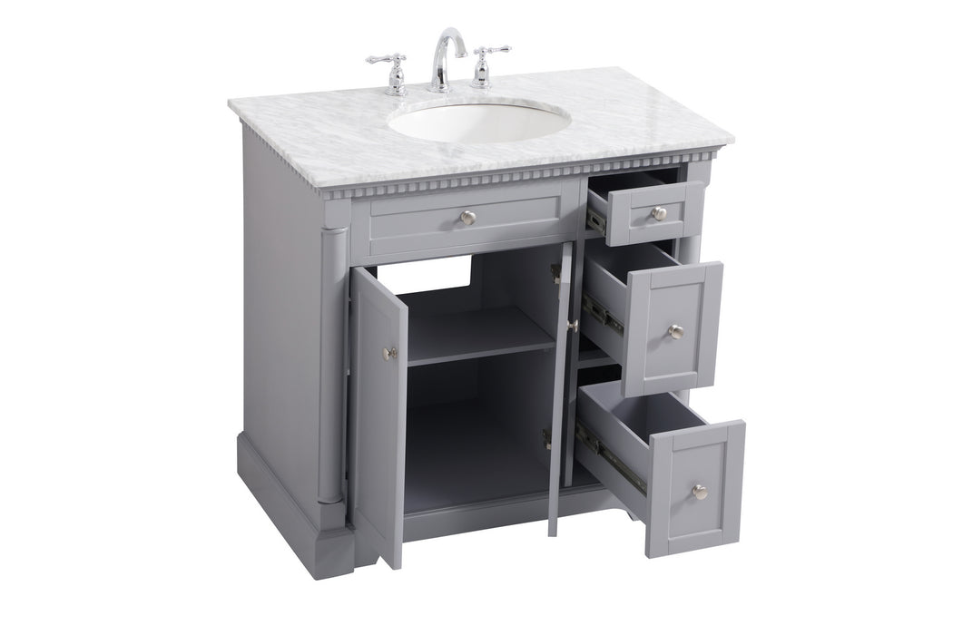 Elegant Lighting VF53036GR Bathroom Vanity Set, Grey