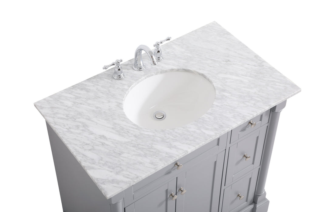 Elegant Lighting VF53036GR Bathroom Vanity Set, Grey