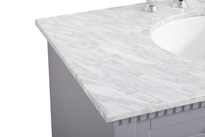 Elegant Lighting VF53036GR Bathroom Vanity Set, Grey