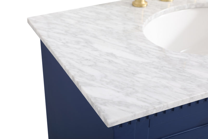 Elegant Lighting VF53036BL Bathroom Vanity Set, Blue