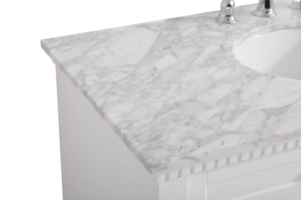 Elegant Lighting VF53042WH Bathroom Vanity Set, White