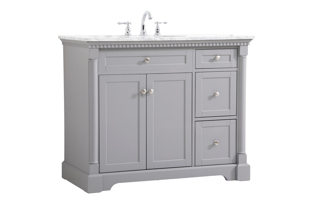 Elegant Lighting VF53042GR Bathroom Vanity Set, Grey