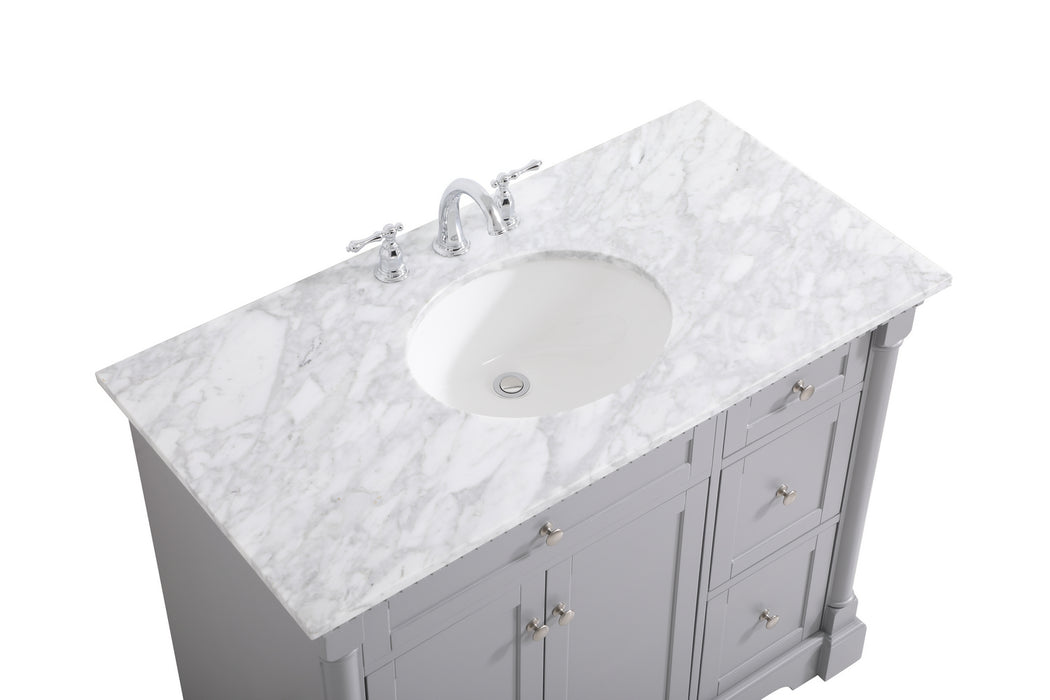 Elegant Lighting VF53042GR Bathroom Vanity Set, Grey