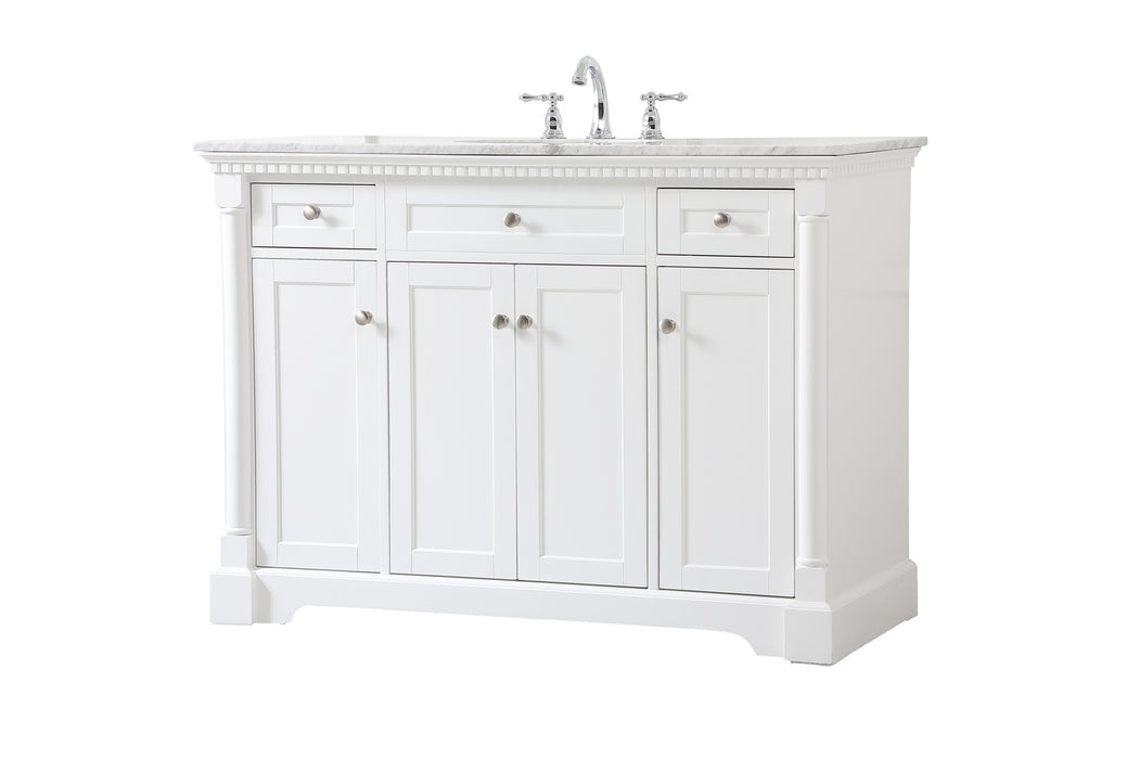 Elegant Lighting VF53048WH Bathroom Vanity Set, White