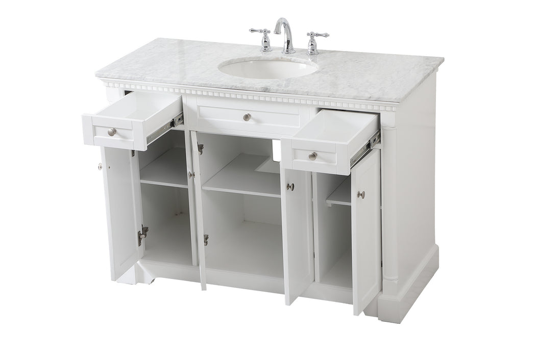 Elegant Lighting VF53048WH Bathroom Vanity Set, White