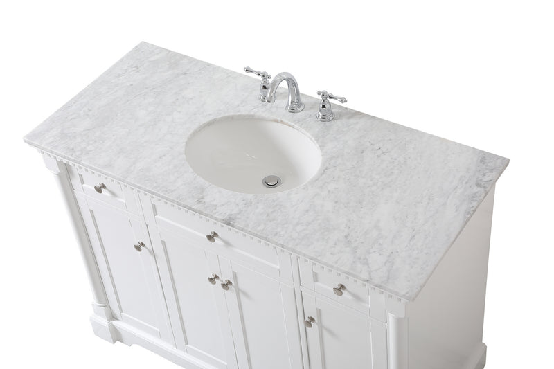 Elegant Lighting VF53048WH Bathroom Vanity Set, White