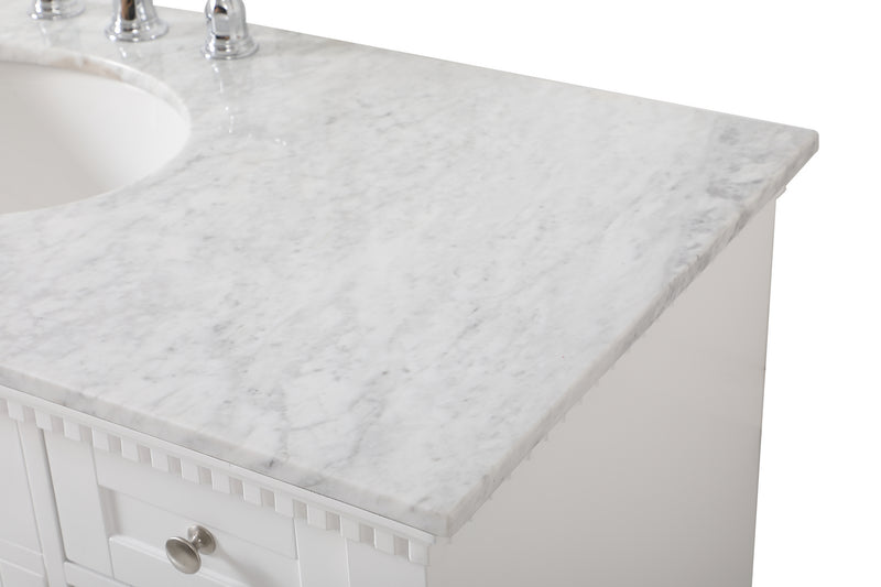 Elegant Lighting VF53048WH Bathroom Vanity Set, White