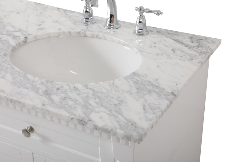 Elegant Lighting VF53060DWH Bathroom Vanity Set, White