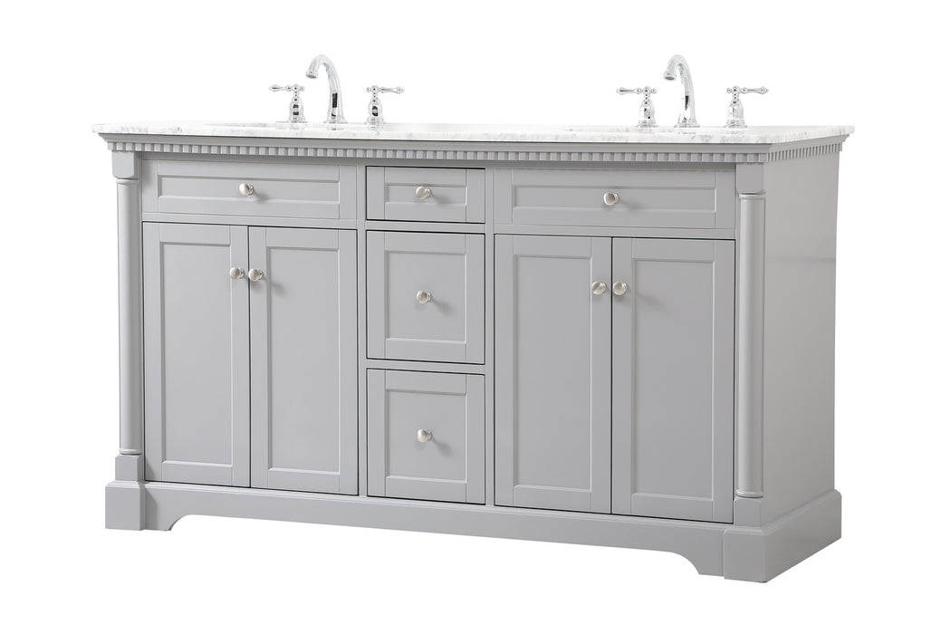 Elegant Lighting VF53060DGR Bathroom Vanity Set, Grey