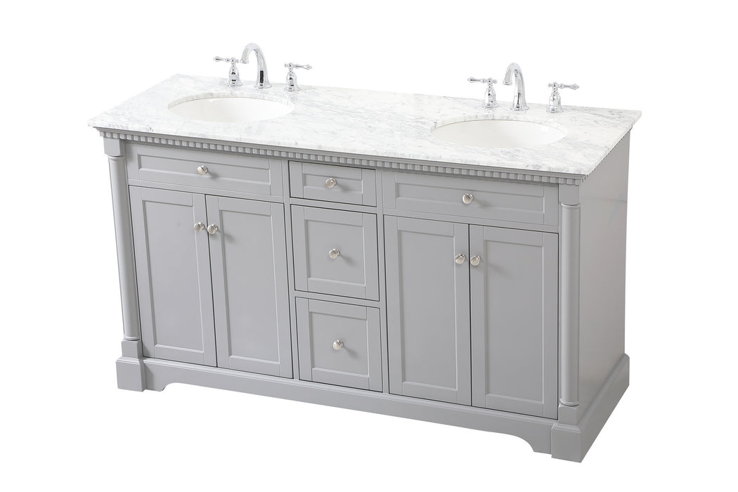 Elegant Lighting VF53060DGR Bathroom Vanity Set, Grey