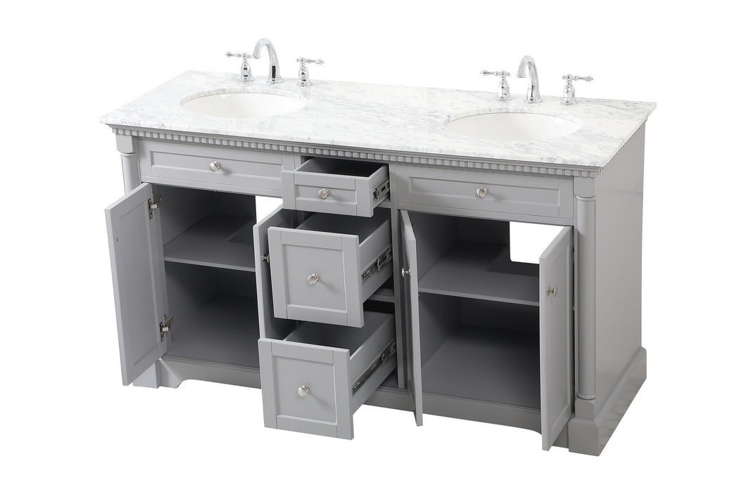 Elegant Lighting VF53060DGR Bathroom Vanity Set, Grey